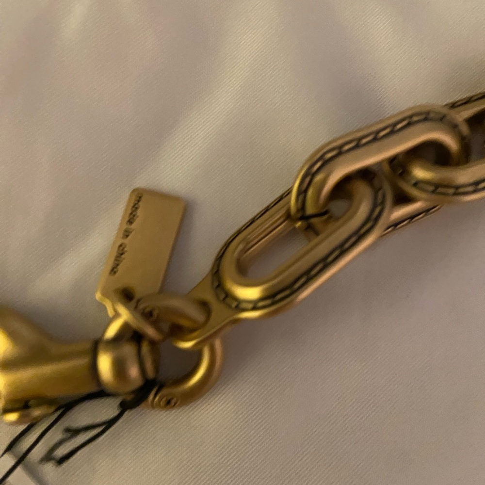Coach Gold Chain Strap